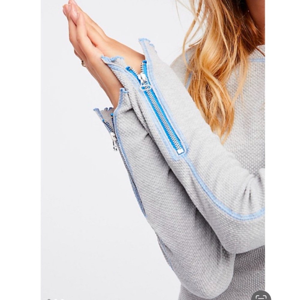 Free People Zip It Cuff Thermal - Picture 3 of 6